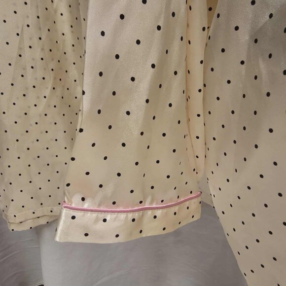 VICTORIA SECRET PINK PAJAMA SET POLKA DOT WOMENS POLYESTER SATIN FEEL SIZE 3X - Picture 7 of 15